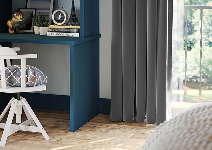 Luxe Velvet, Grey - Made to Measure Curtains - Image 5